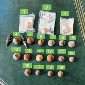 Buyer’s Choice Lot #3 of Vintage Antique Wooden Tops